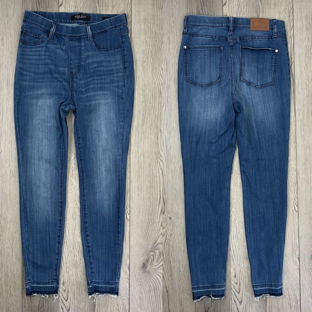 Judy Blue Womens Size 28 Janavie Denim Skinny Leg Pull On Ankle Jegging Jeans